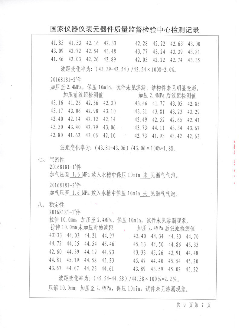 波紋補償器型式實驗報告
